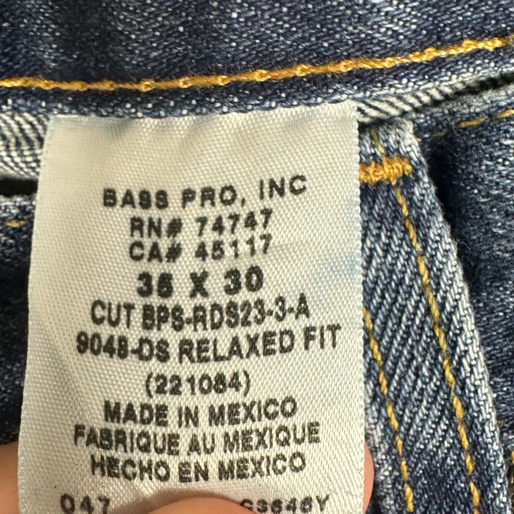 NEW Redhead Jeans Mens 35X30 Relaxed Fit Blue Denim Jeans 5 Pockets Workwear